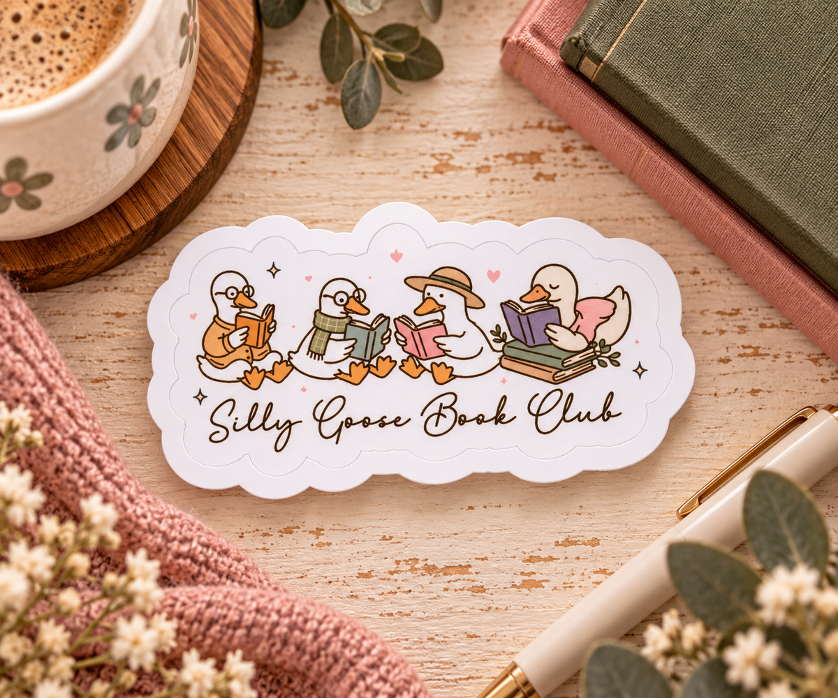 Silly Goose Book Club Sticker
